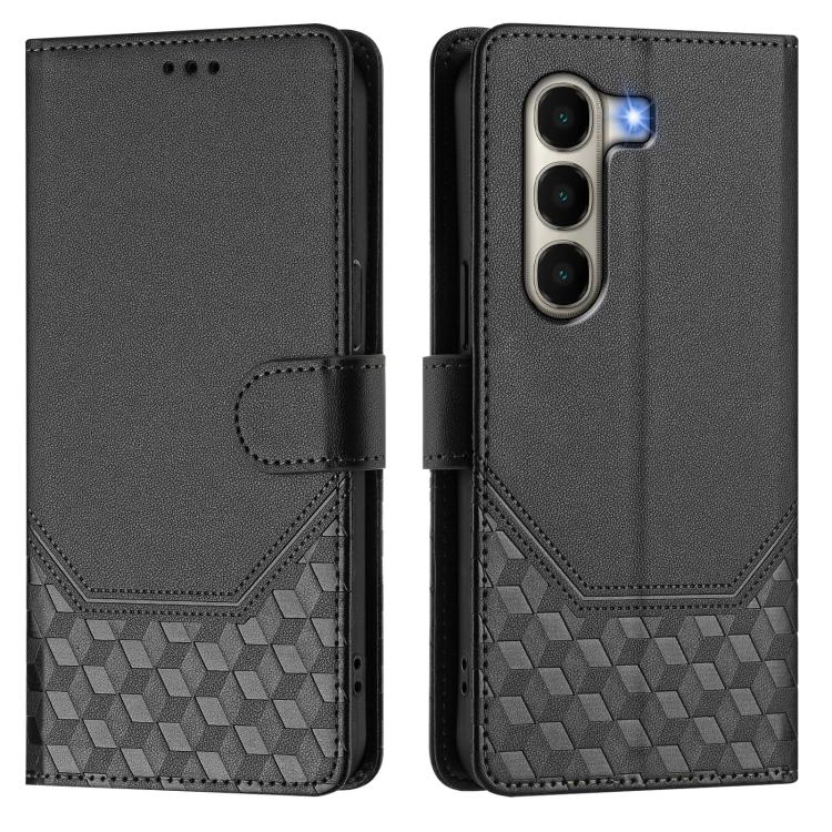 For itel A95 5G Honeycomb Embossing RFID Leather Phone Case