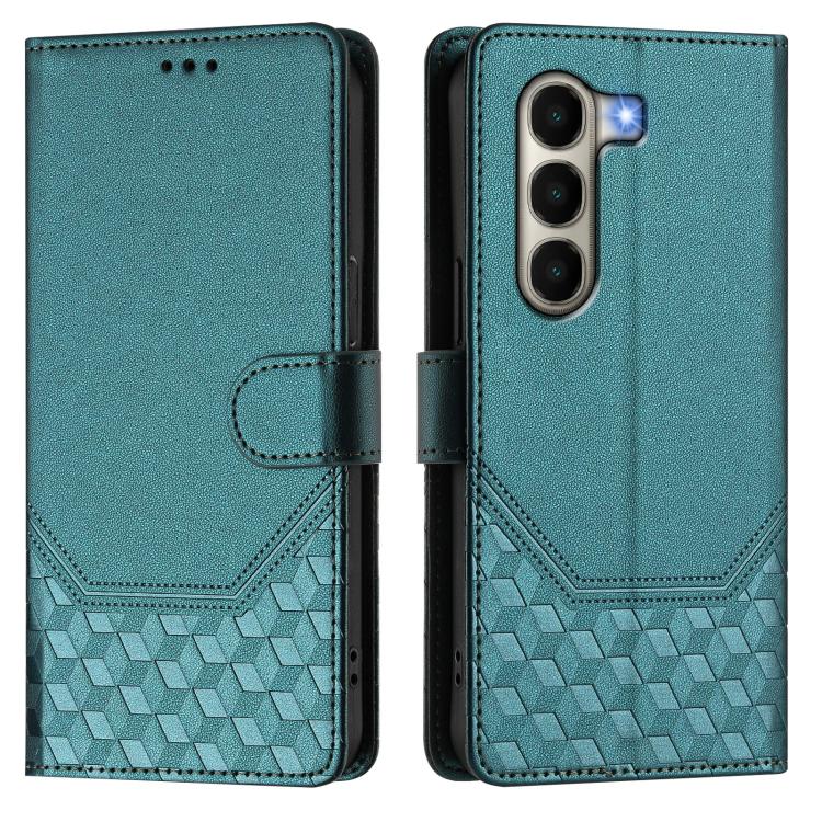 For itel A95 5G Honeycomb Embossing RFID Leather Phone Case