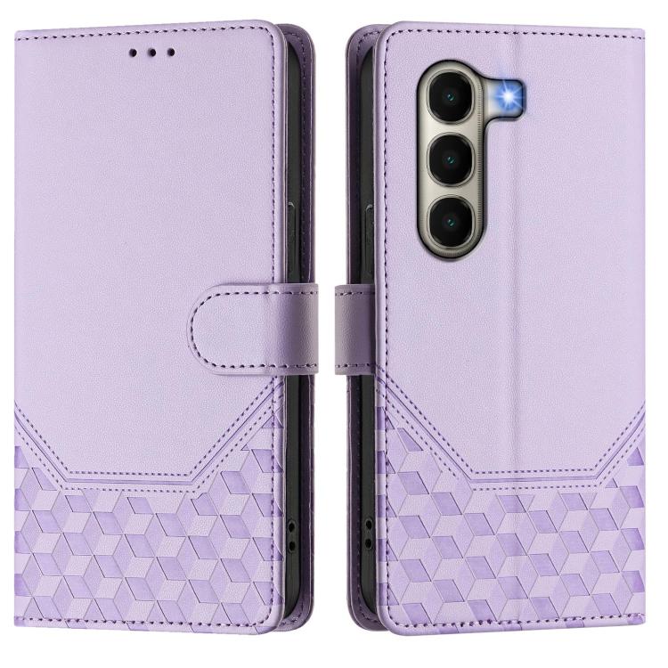 For itel A95 5G Honeycomb Embossing RFID Leather Phone Case