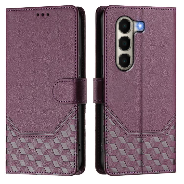 For itel A95 5G Honeycomb Embossing RFID Leather Phone Case