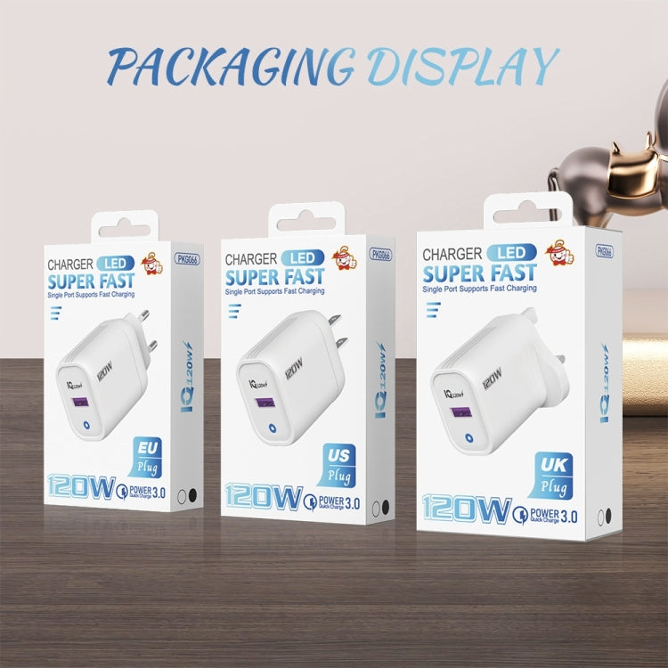 120W USB Fast Charger, Plug:US Plug