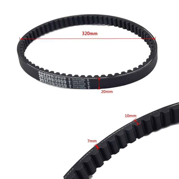 Karting Belt Go Kart Drive Belt 30 Series Replaces Manco 5959 Comet 203589