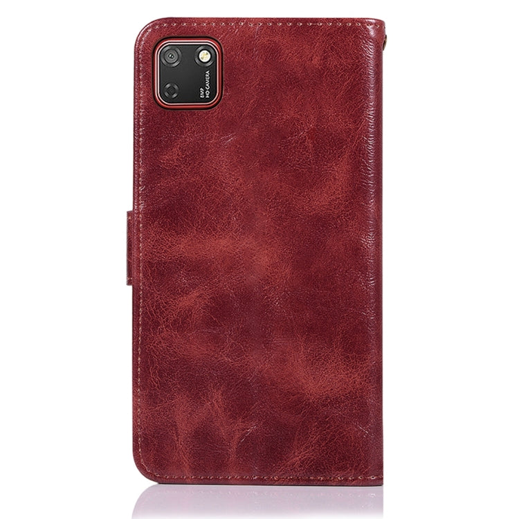 For Huawei Y5P / Honor 9S Copper Buckle Retro Crazy Horse Texture Horizontal Flip Leather Case with Holder & Card Slots & Wallet