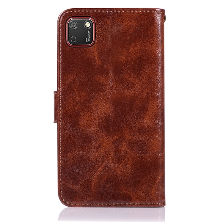 For Huawei Y5P / Honor 9S Copper Buckle Retro Crazy Horse Texture Horizontal Flip Leather Case with Holder & Card Slots & Wallet