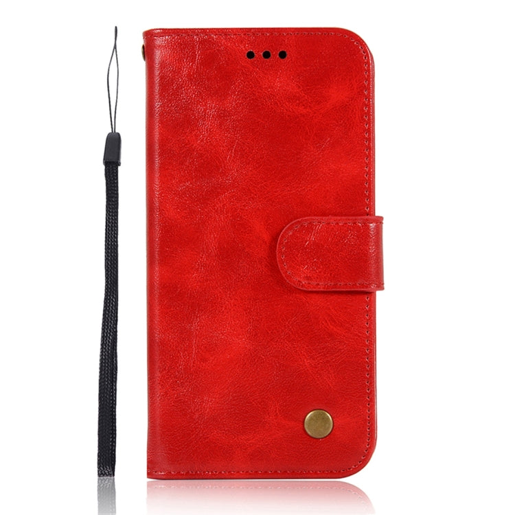 For Xiaomi Redmi 9A Copper Buckle Retro Crazy Horse Texture Horizontal Flip Leather Case with Holder & Card Slots & Wallet