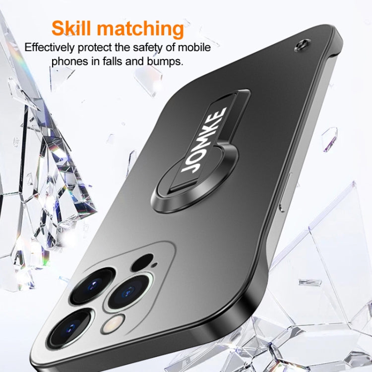 For iPhone 15 Pro Max Baking Varnish 360 Rotate Holder No Frame PC Phone Case