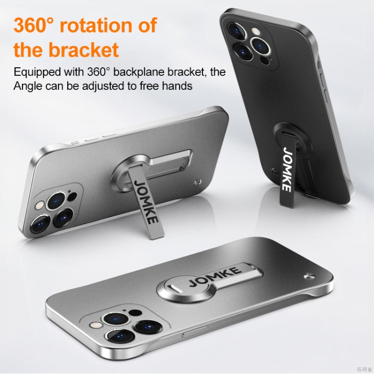 For iPhone 15 Pro Baking Varnish 360 Rotate Holder No Frame PC Phone Case