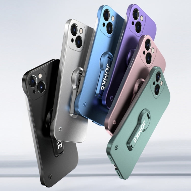 For iPhone 15 Baking Varnish 360 Rotate Holder No Frame PC Phone Case