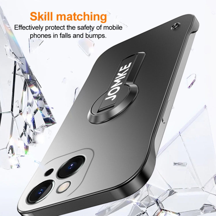 For iPhone 14 Baking Varnish 360 Rotate Holder No Frame PC Phone Case
