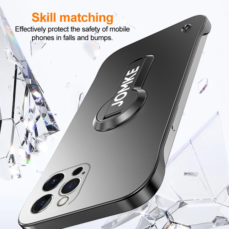 For iPhone 12 Pro Max Baking Varnish 360 Rotate Holder No Frame PC Phone Case