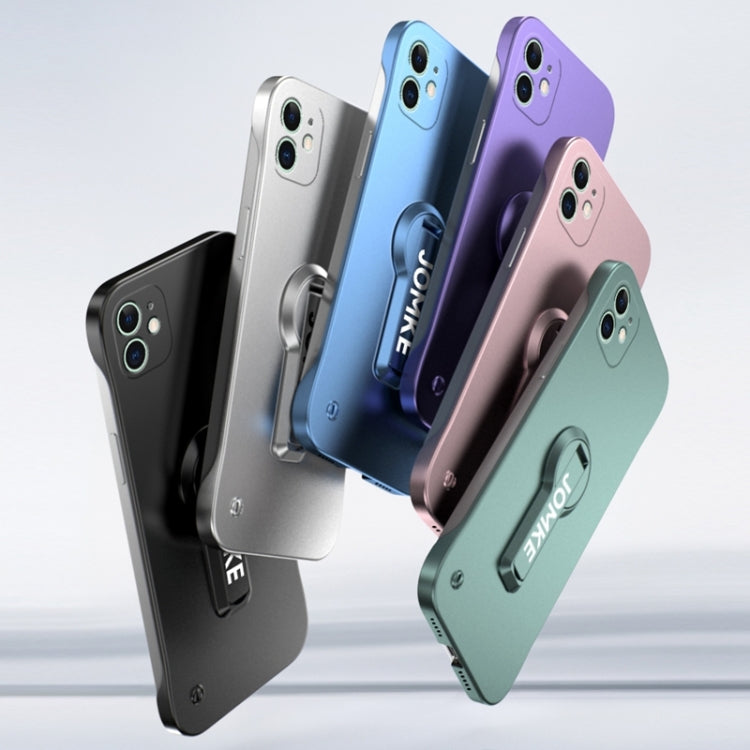 For iPhone 11 Baking Varnish 360 Rotate Holder No Frame PC Phone Case