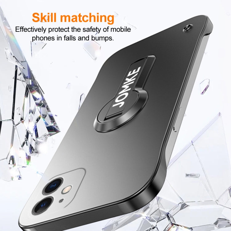 For iPhone 12 mini Baking Varnish 360 Rotate Holder No Frame PC Phone Case