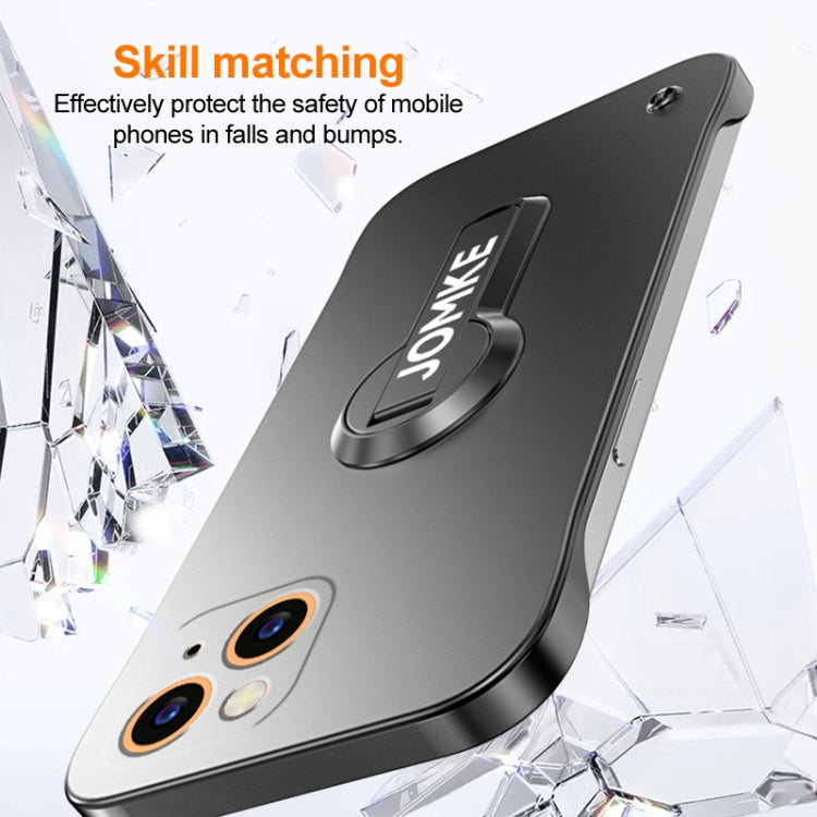 For iPhone 13 mini Baking Varnish 360 Rotate Holder No Frame PC Phone Case