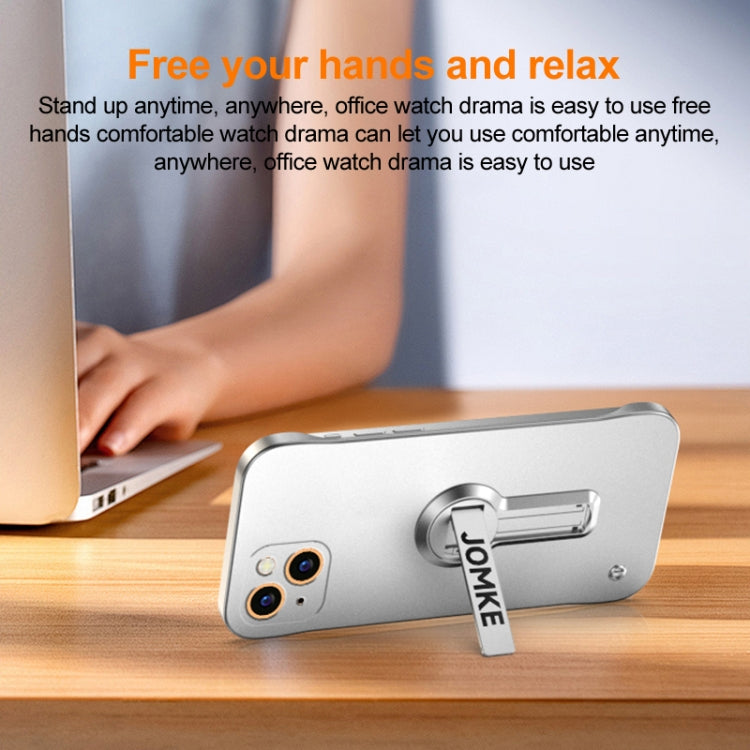 For iPhone 13 mini Baking Varnish 360 Rotate Holder No Frame PC Phone Case