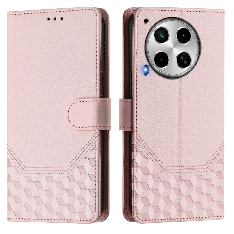 For Tecno Camon 30 5G / 4G Honeycomb Embossing RFID Leather Phone Case