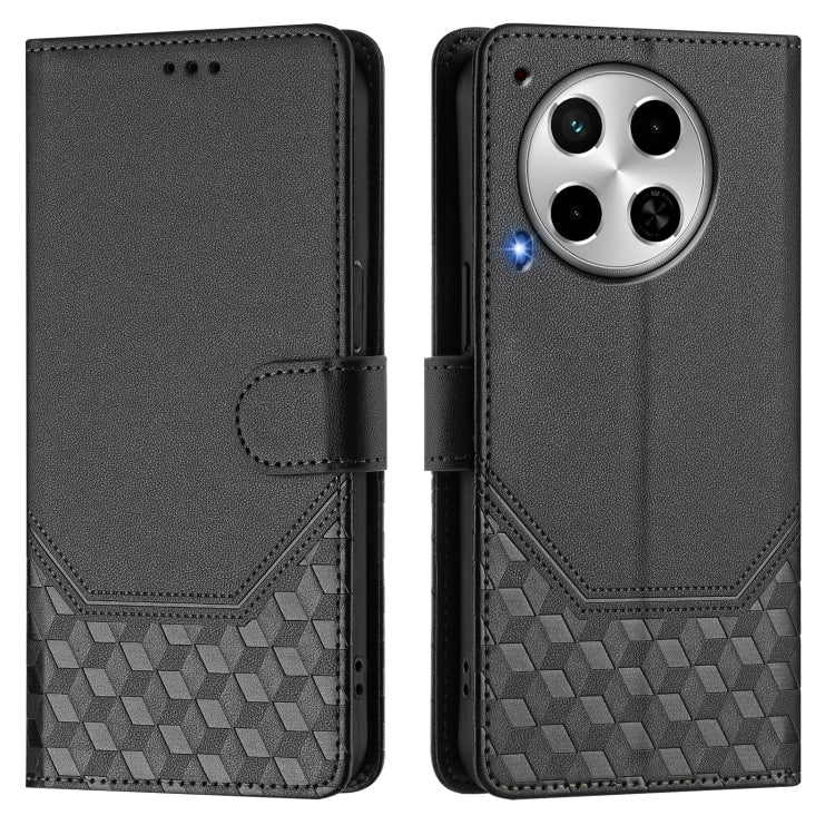 For Tecno Camon 30 5G / 4G Honeycomb Embossing RFID Leather Phone Case