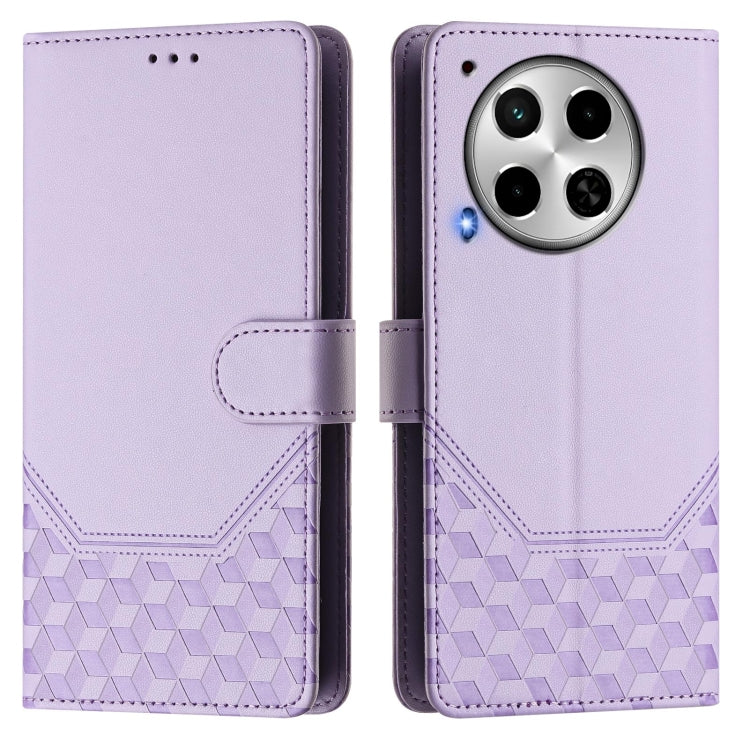 For Tecno Camon 30 5G / 4G Honeycomb Embossing RFID Leather Phone Case