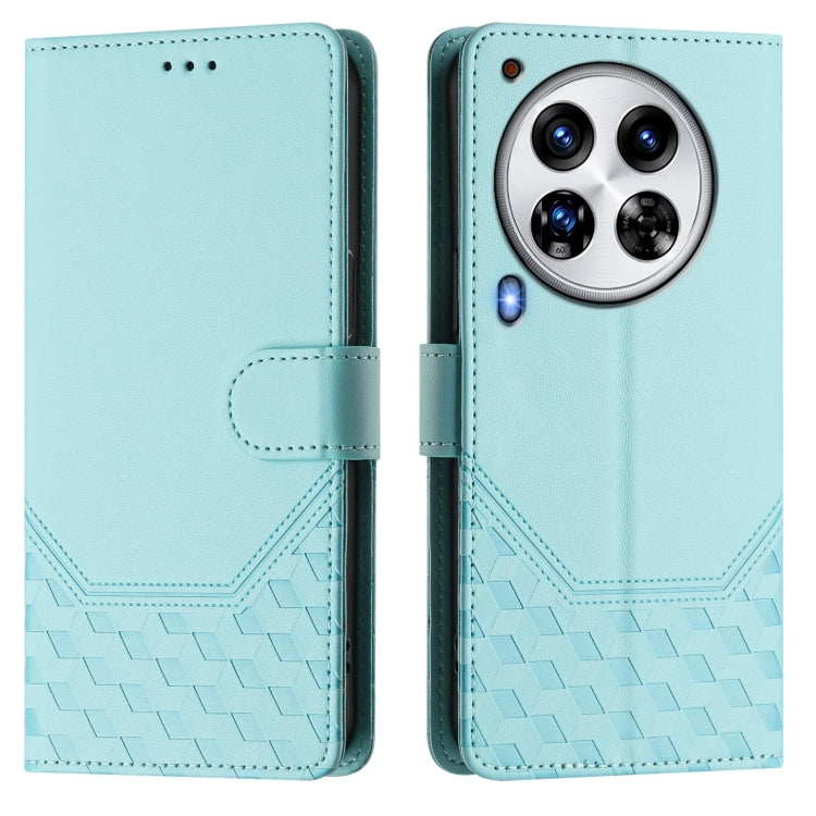 For Tecno Camon 30 Premier 5G Honeycomb Embossing RFID Leather Phone Case