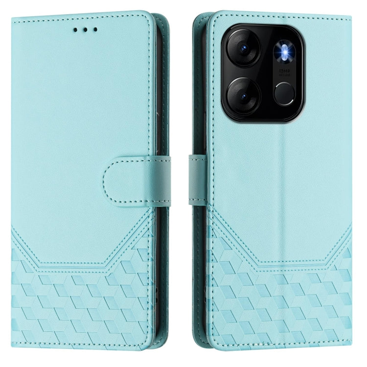 For Tecno Spark Go 2023 /  Infinix Smart 7 Honeycomb Embossing RFID Leather Phone Case