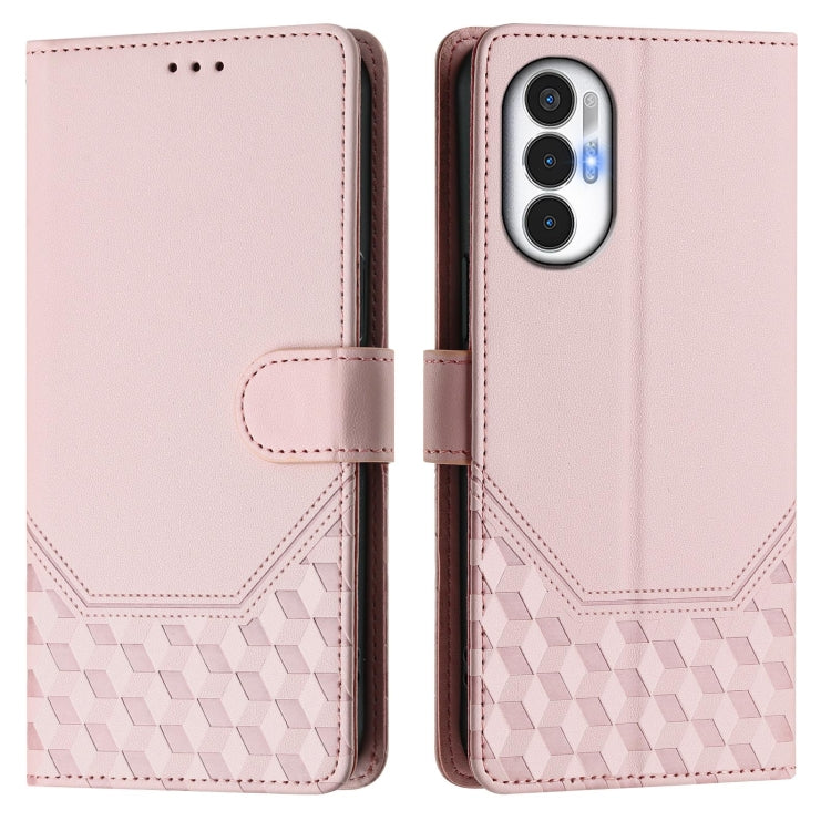 For Tecno Pova 3 Honeycomb Embossing RFID Leather Phone Case