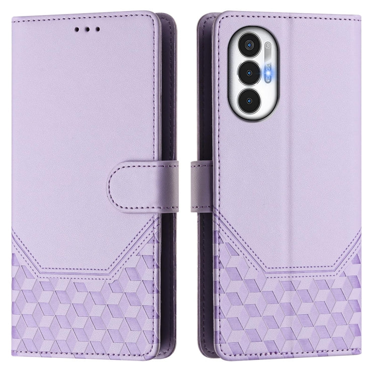 For Tecno Pova 3 Honeycomb Embossing RFID Leather Phone Case