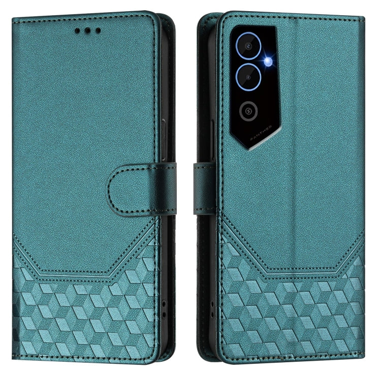 For Tecno Pova Neo 2 Honeycomb Embossing RFID Leather Phone Case