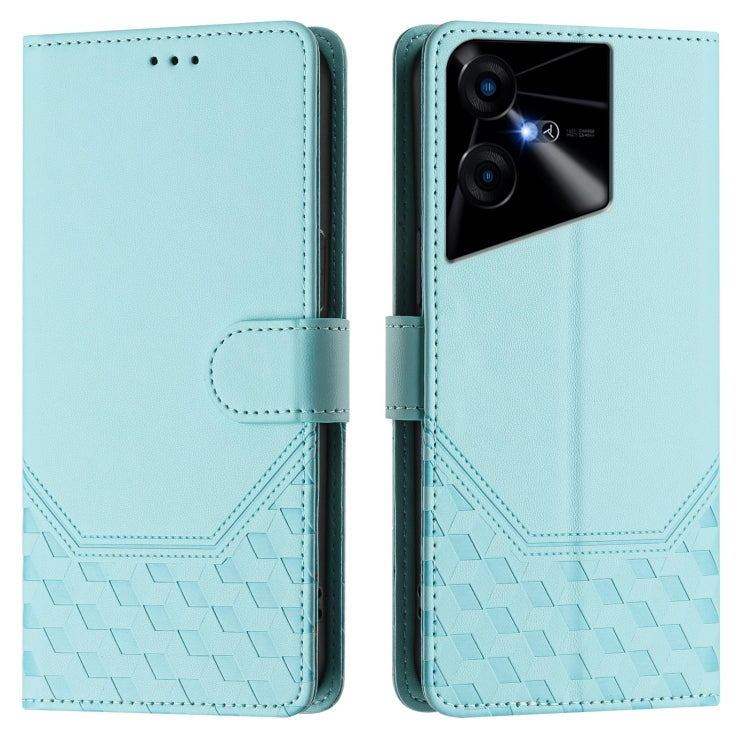 For Tecno Pova Neo 3 Honeycomb Embossing RFID Leather Phone Case
