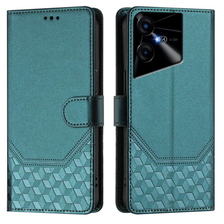 For Tecno Pova Neo 3 Honeycomb Embossing RFID Leather Phone Case
