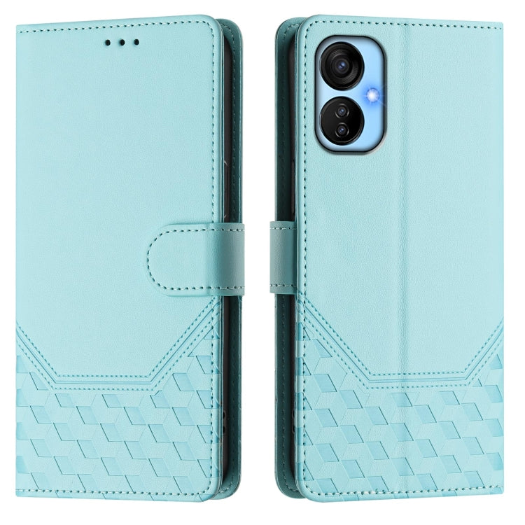 For Tecno Spark 9 Pro / Spark 9T Honeycomb Embossing RFID Leather Phone Case