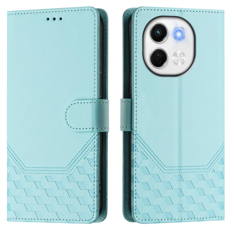 For Tecno Spark 30 5G Honeycomb Embossing RFID Leather Phone Case
