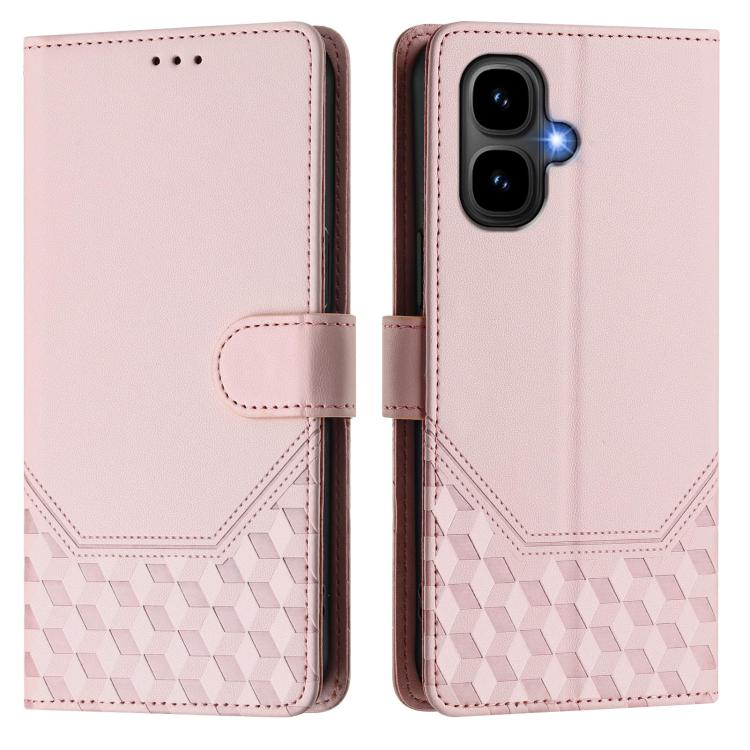 For Tecno Pop 10 / Infinix Smart 10 4G Honeycomb Embossing RFID Leather Phone Case