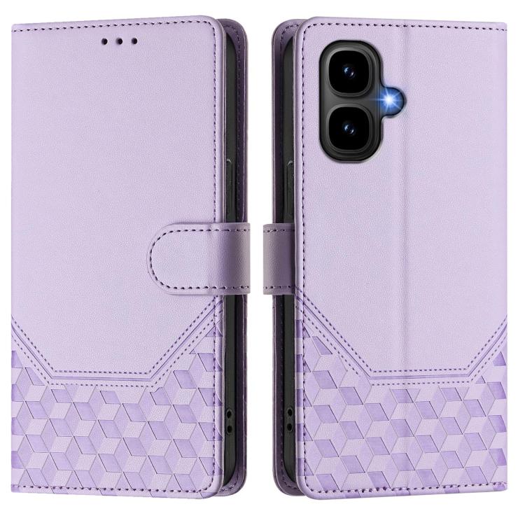 For Tecno Pop 10 / Infinix Smart 10 4G Honeycomb Embossing RFID Leather Phone Case