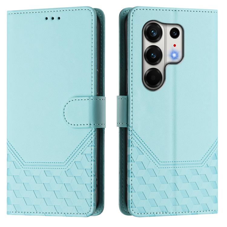 For Tecno Camon 50 Pro 4G Honeycomb Embossing RFID Leather Phone Case