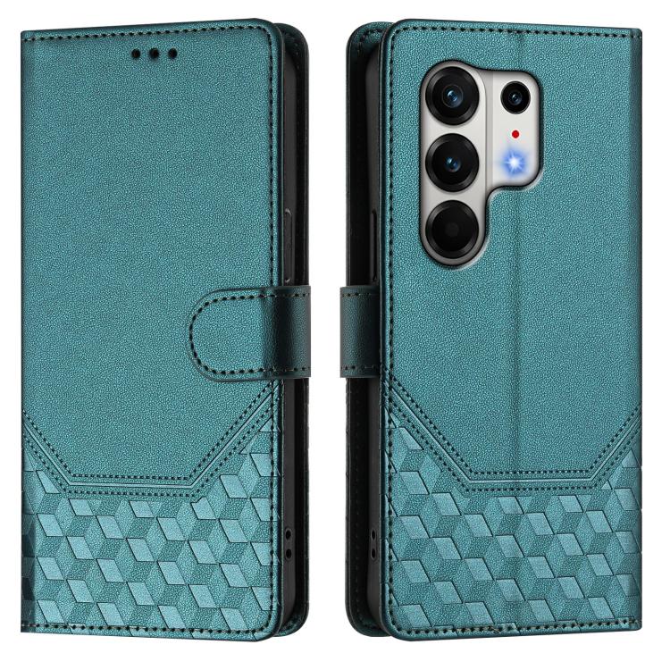 For Tecno Camon 50 Pro 4G Honeycomb Embossing RFID Leather Phone Case