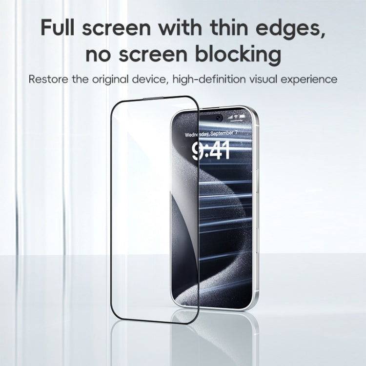 For iPhone 16 ZGA 0.33mm 2.5D Anti-static HD Tempered Glass Film