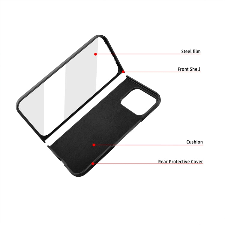 For Google Pixel 9 Pro Fold Litchi Texture Leather PC Shockproof Phone Case
