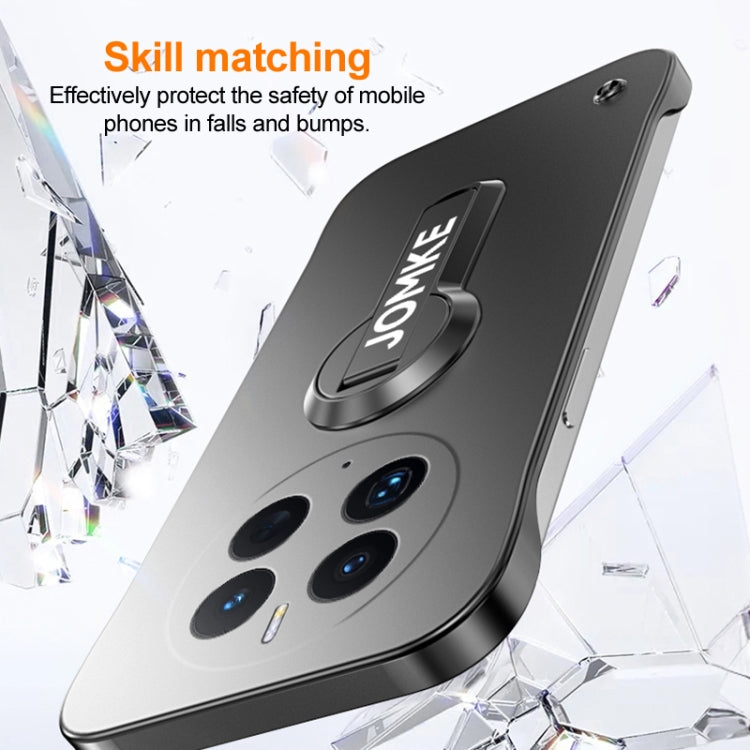 For Huawei Mate 50 Pro Baking Varnish 360 Rotate Holder No Frame PC Phone Case