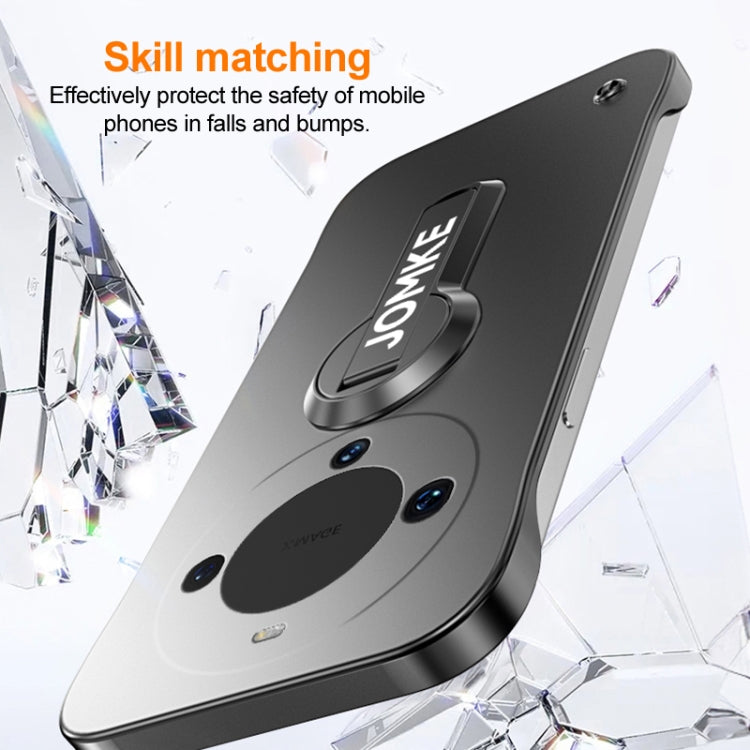 For Huawei Mate 60 Baking Varnish 360 Rotate Holder No Frame PC Phone Case