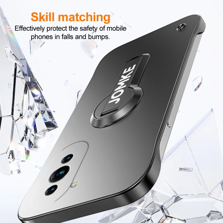For Huawei nova 10 Baking Varnish 360 Rotate Holder No Frame PC Phone Case