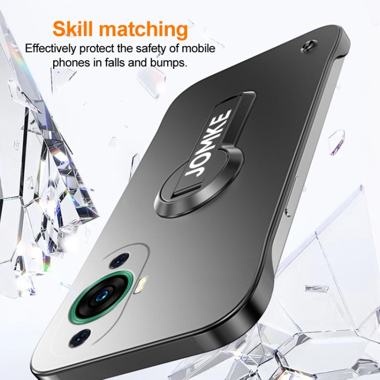 For Huawei nova 11 Baking Varnish 360 Rotate Holder No Frame PC Phone Case