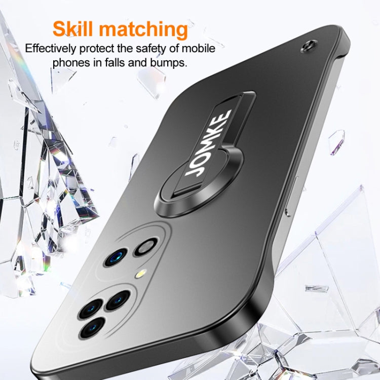 For Huawei P50 Baking Varnish 360 Rotate Holder No Frame PC Phone Case