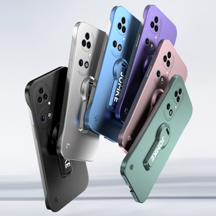 For Huawei P50 Baking Varnish 360 Rotate Holder No Frame PC Phone Case