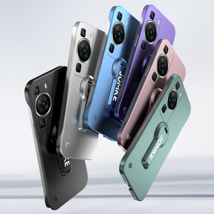 For Huawei P60 Baking Varnish 360 Rotate Holder No Frame PC Phone Case