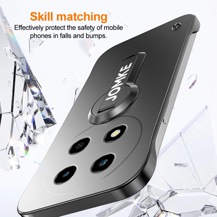 For Huawei Enjoy 70 Pro Baking Varnish 360 Rotate Holder No Frame PC Phone Case