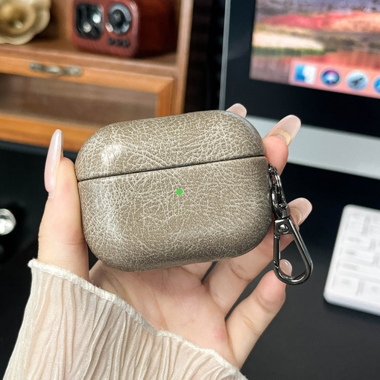 For AirPods 4 Retro Oil Leather Bluetooth Earphones Protective Case