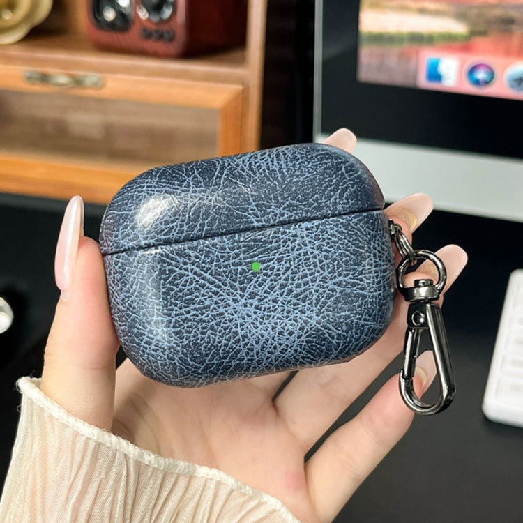 For AirPods 4 Retro Oil Leather Bluetooth Earphones Protective Case