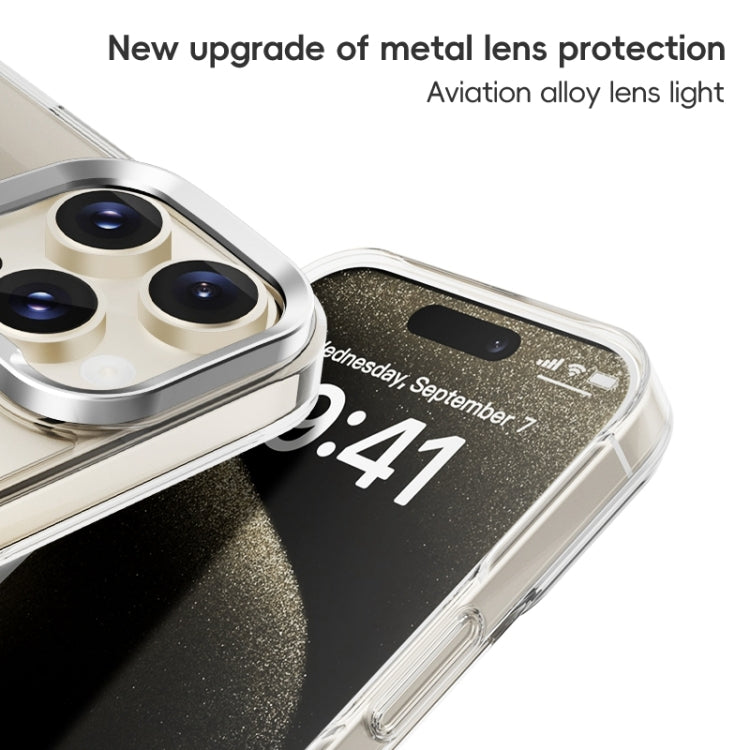 For iPhone 16 Pro ZGA Magsafe Clear PC Tempered Glass Phone Case