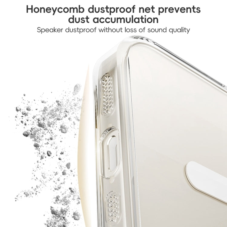 For iPhone 16 Pro ZGA Magsafe Clear PC Tempered Glass Phone Case