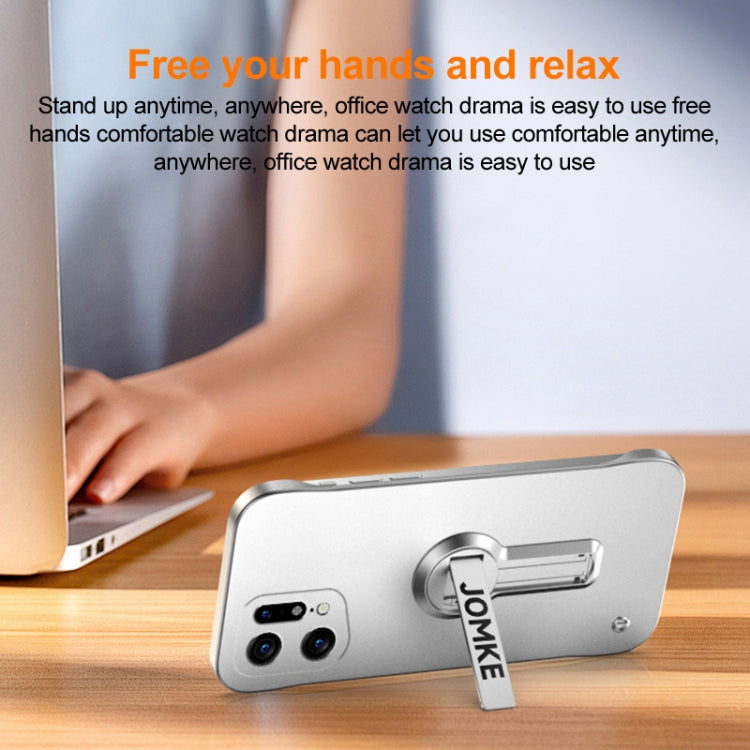 For OPPO Find X5 Pro Baking Varnish 360 Rotate Holder No Frame PC Phone Case