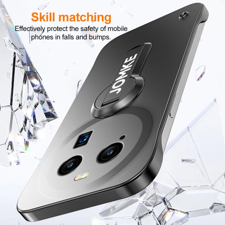 For OPPO Find X6 Baking Varnish 360 Rotate Holder No Frame PC Phone Case